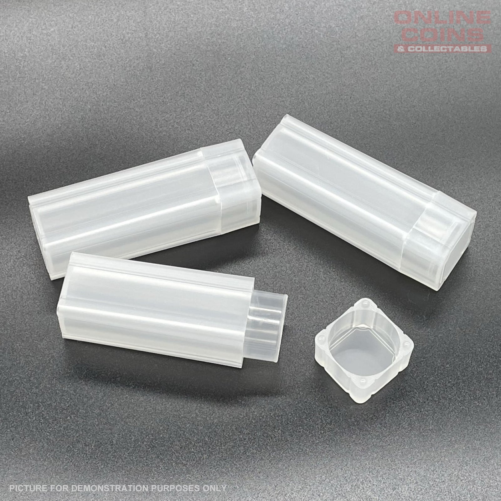 Coin Tube for Australian $1 Coins - Stackable, PVC Free, Airtight